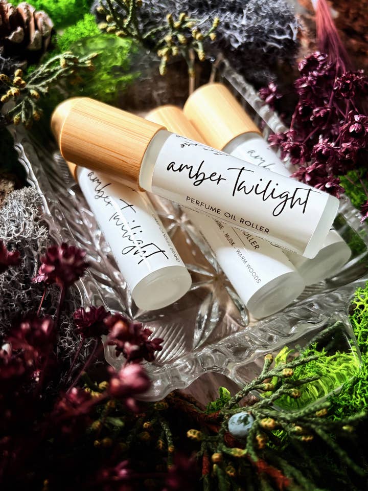 Amber Twilight Perfume Roller for wholesale by Camp Candles