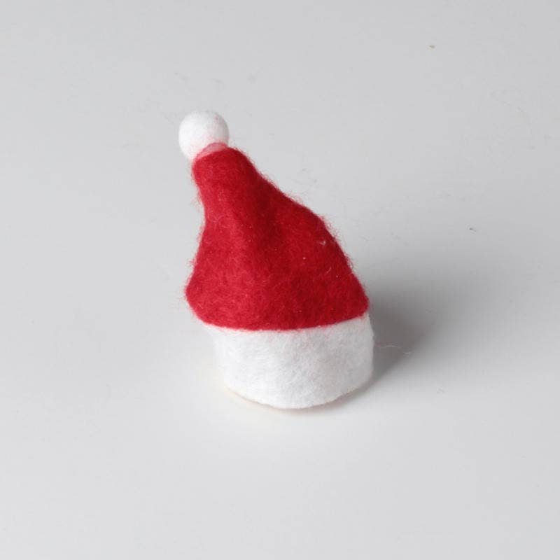 Factory Direct Craft – Engroshandel Julepynt – Miniature rød og hvid filtnissehue - Vælg stil4