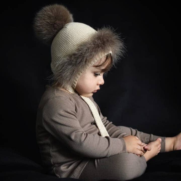 Petite Maison Kids - Wholesale Newborn/Knit Hat - Baby - Lion Bonnet Brown5