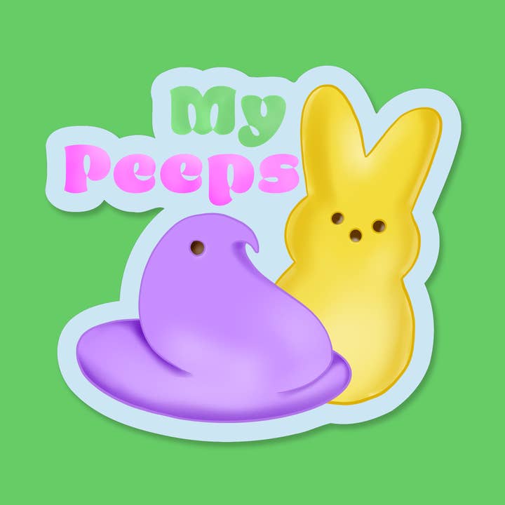 My Peeps – 3" Vinyl Sticker for wholesale by dash&doodle