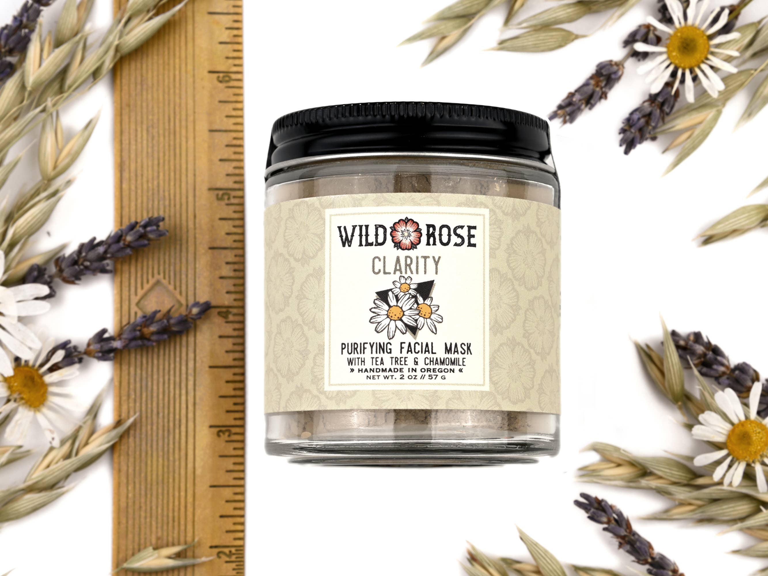 Wild Rose Herbs - Wholesale Skincare Face Mask - Clarity Purifying Botanical Mask - 2oz4