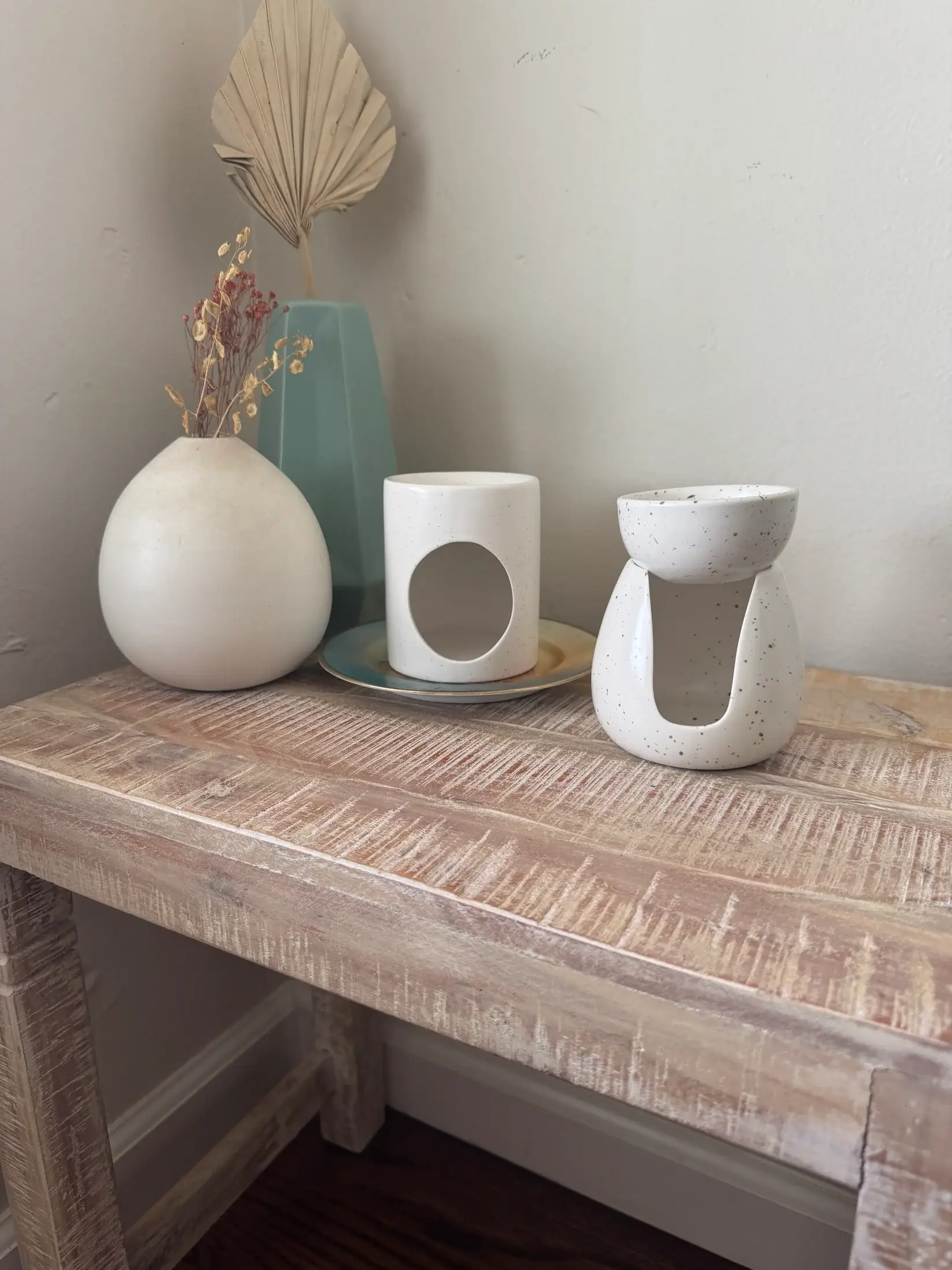 Acute Designs – wholesale Wax warmer – Two Piece Speckled Ceramic Wax Melt warmer, diffuser2