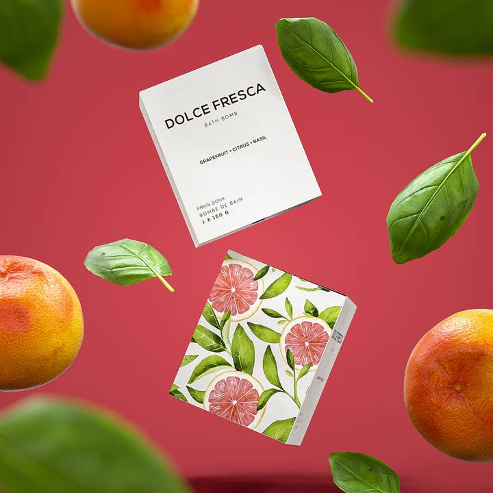 DOLCE FRESCA Bath Bomb for wholesale by Bare Skin Bar/By Steven