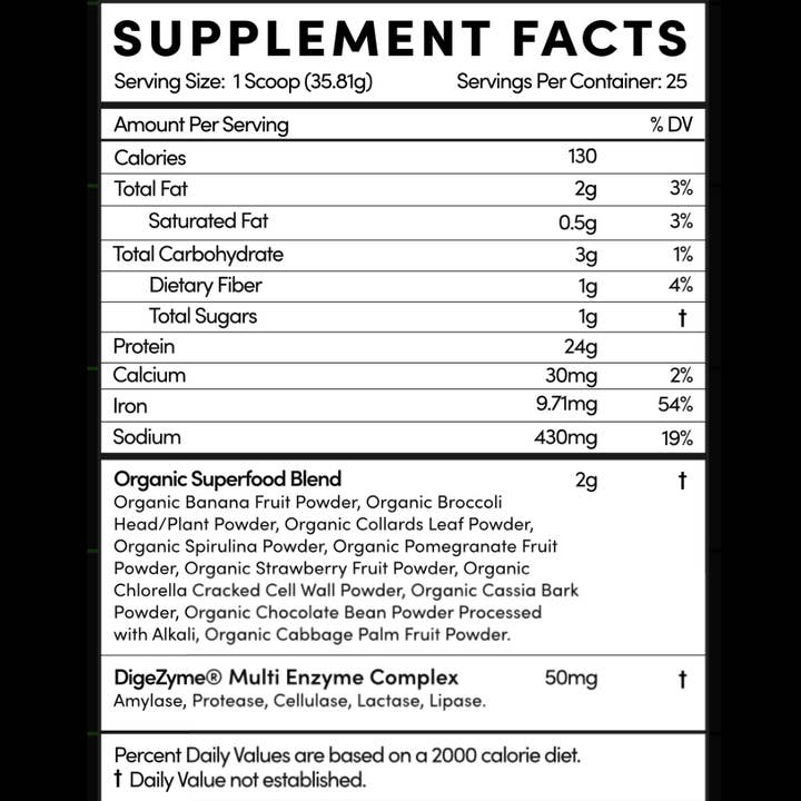 Thentic – wholesale Protein/superfood powder – Thentic Vanilla Plant Based Protein4