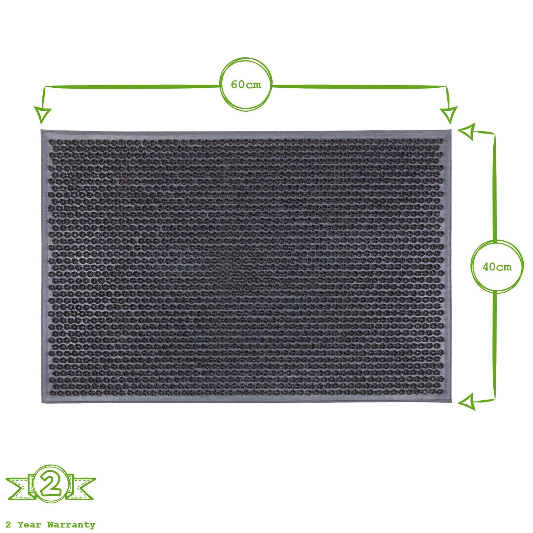 Rinkit Ltd – wholesale Door mat – 60cm x 40cm Classic Heavy Duty Rubber Door Mat - By Nicola Spring6