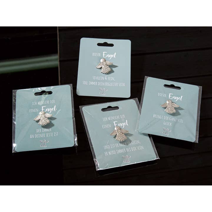 Gilde Handwerk Macrander GmbH & Co. KG - Wholesale Lapel Pin/Button - Angel Angel Pins & Pins H.3 cm - 4x Assorted1