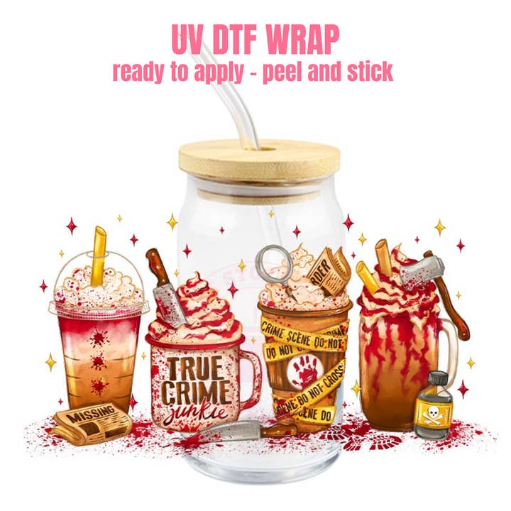 Enveloppement de tasse UV DTF #F pour la vente par One Stop Cups
