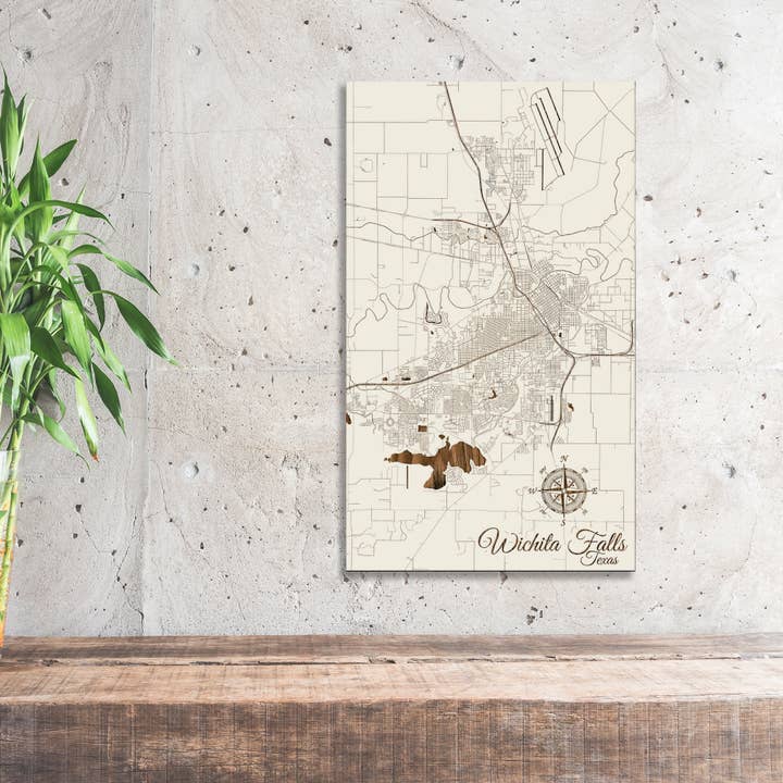 Wichita Falls Street Vis kort for engroshandel hos Fire & Pine