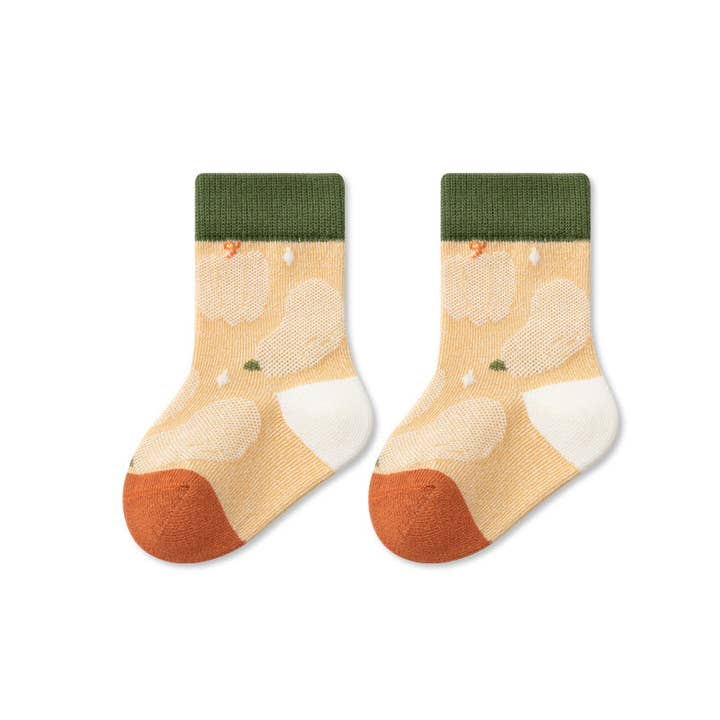 Herbst Baby Unisex Atmungsaktive Farb-Patchwork Rutschfeste Socken für den Großhandel von MyKids-USA®