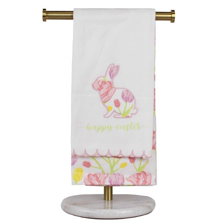 Toallas de Mano Campos de Tulipanes Blanco/Multicolor 20x28 Juego de 2 para venta al por mayor de The Royal Standard