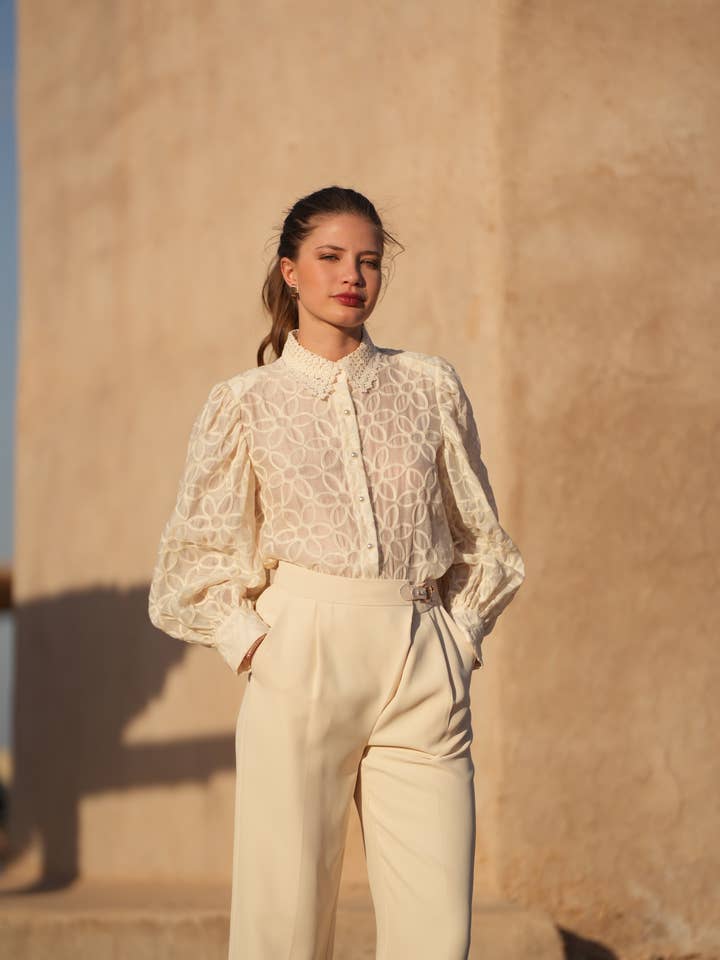 LULUMARY – Großhandel Bluse – Damen – Spitzenhemd CH232A2