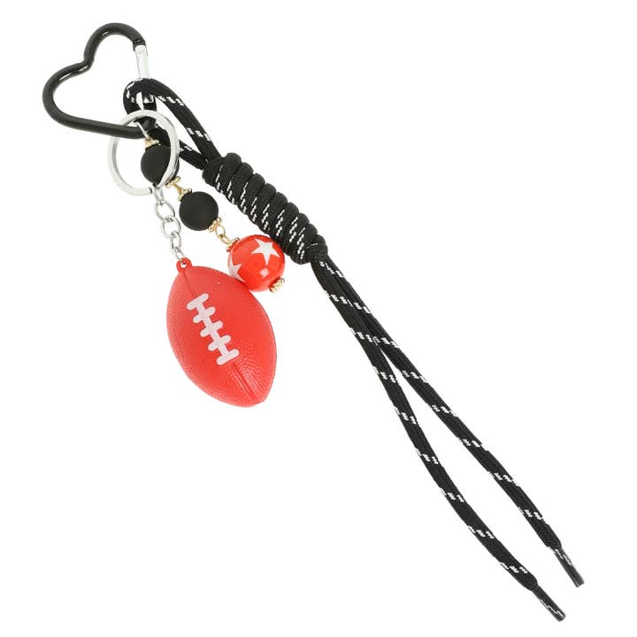SP Sophia Collection - Wholesale Keychain - Women's - Football Theme Bag Charm and Wristlet Keychain4