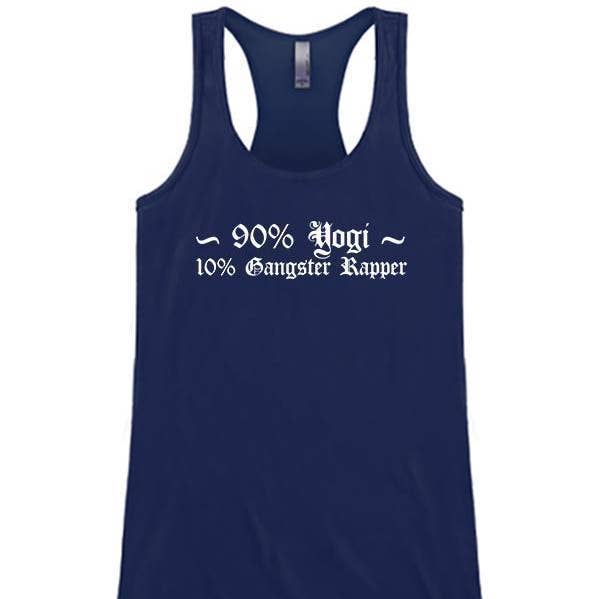 90% yogui, 10% rapero gángster para venta al por mayor de Soulful Wear