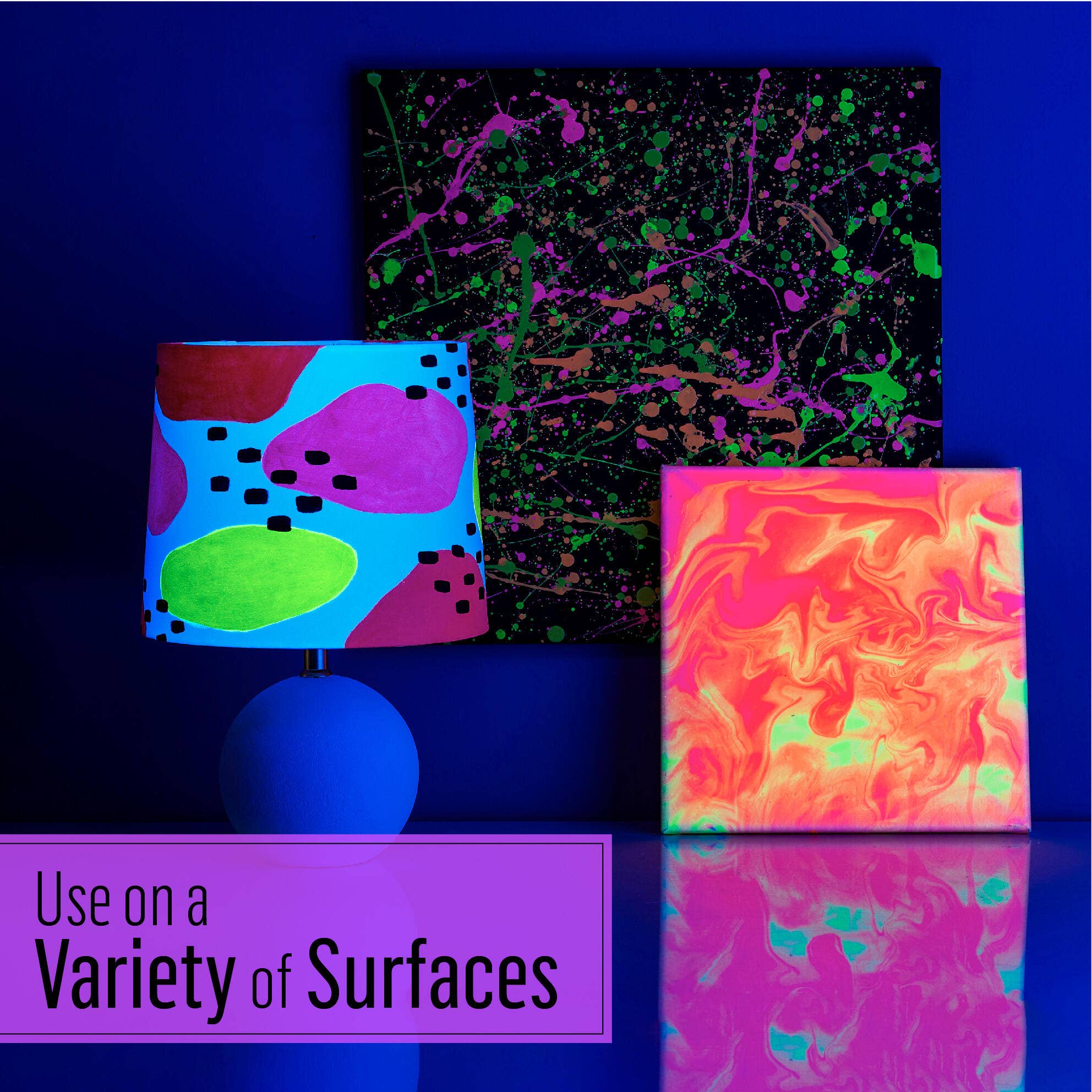 Plaid Crafts - Wholesale Acrylic Paint - FolkArt ® Glow-in-the-Dark Paint Set - 4-Piece5