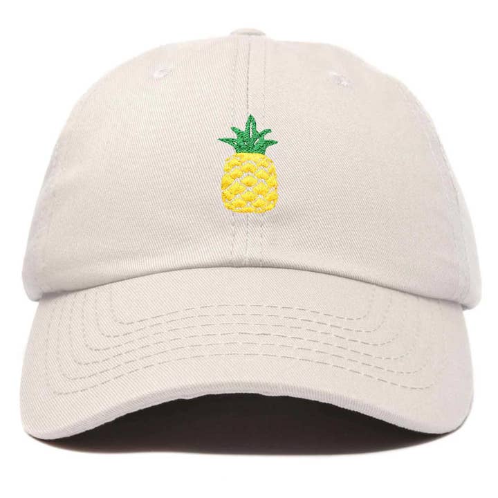 DALIX Pineapple Dad Hut aus Baumwolltwill, Baseballmütze, Stickerei für den Großhandel von Dalix