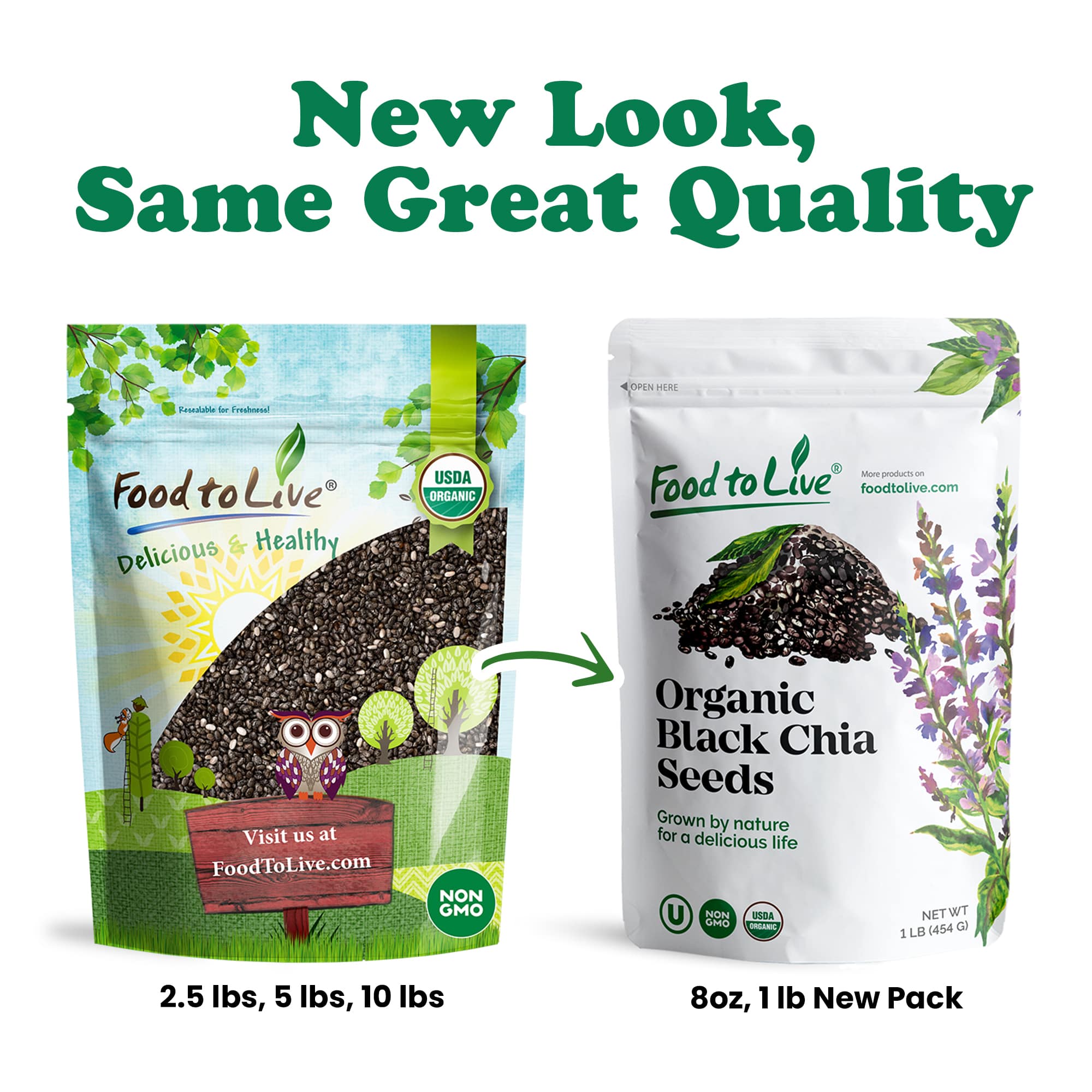 Food To Live - Vente Graines de plantes - Graines de chia noires biologiques — à germer, Keto, Sirtfood7
