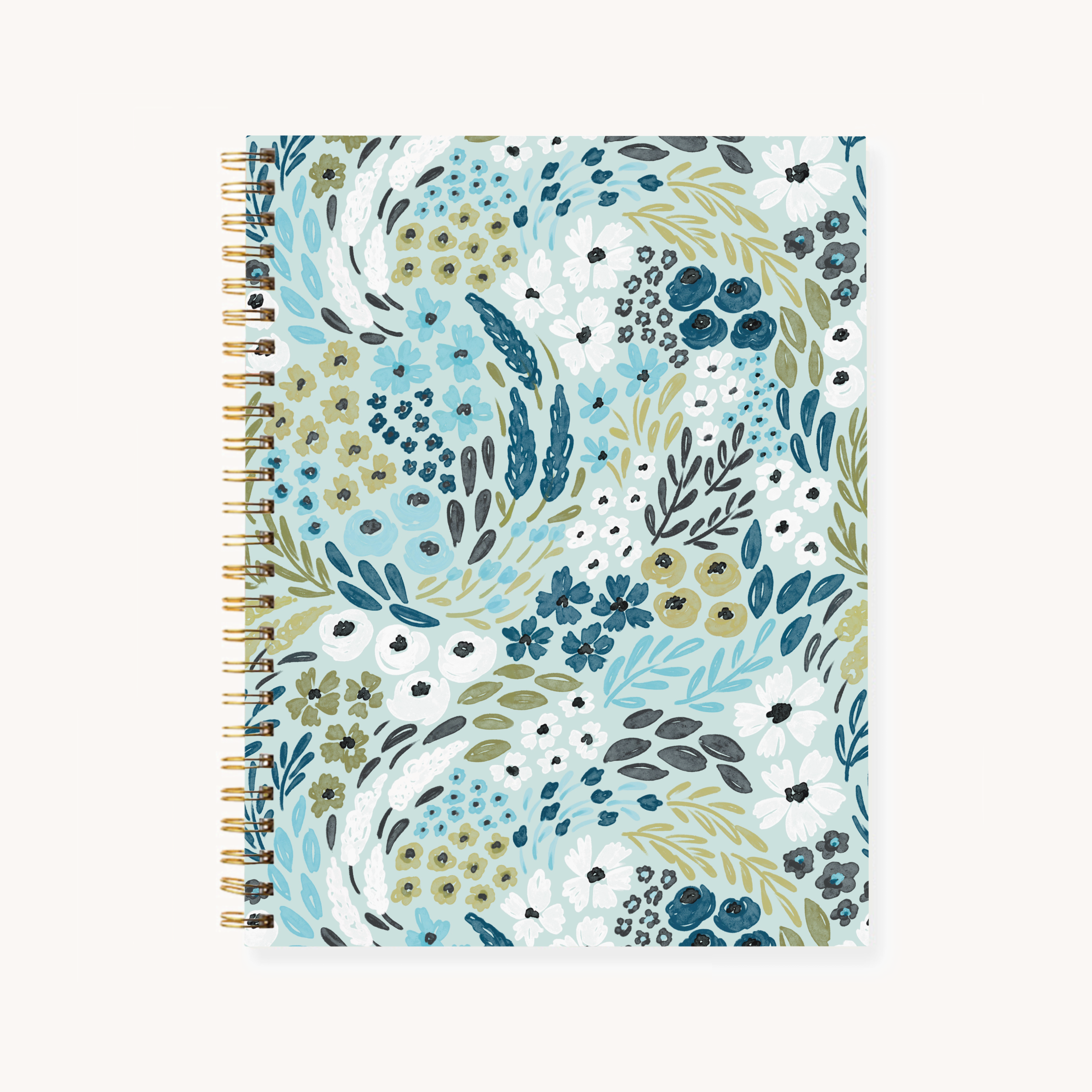Elyse Breanne Design - Wholesale Notebook - Floral 7x9 Hardcover Spiral Notebook2