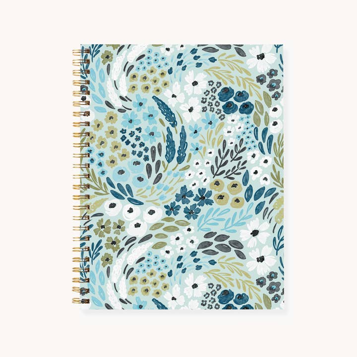 Elyse Breanne Design - Vente Cahiers - Carnet à spirale rigide 7x9 floral2
