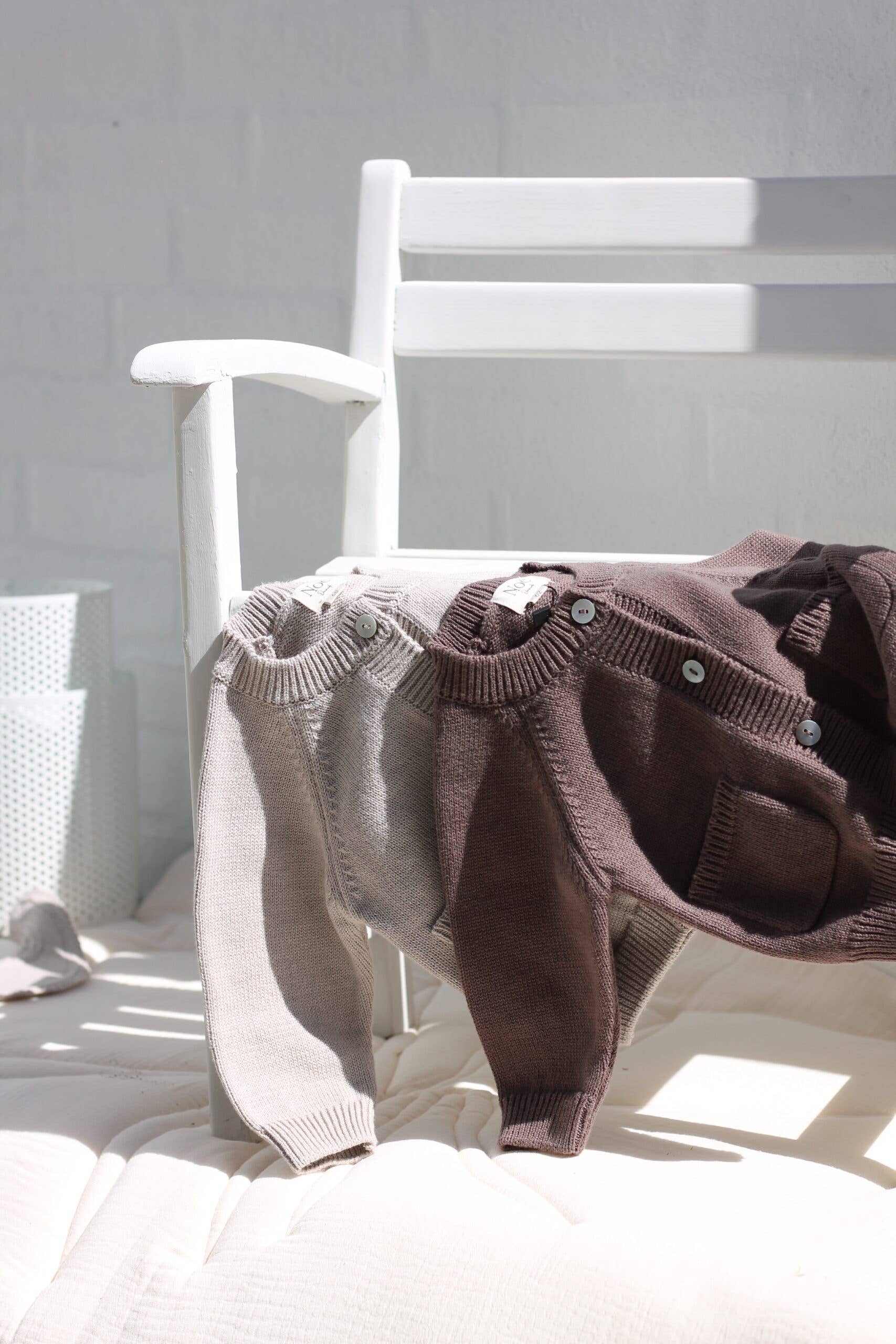 noedenmark - Wholesale Top & Pant Set - Baby - Teddy Set Brown1