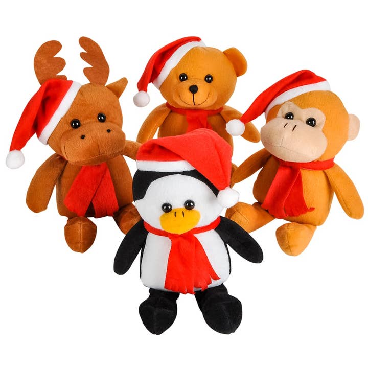 La Luna Bella - Toys - Wholesale Stuffed/plush toy – Kids & baby - 10" CHRISTMAS ANIMAL plush ASSORTMENT LLB Plush Toys