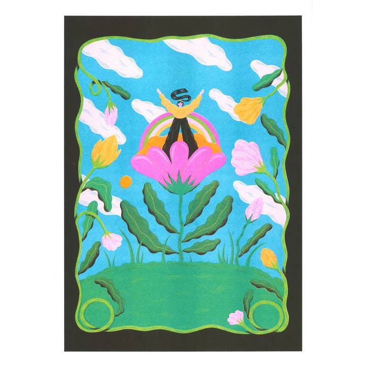 KIBLIND Atelier - Wholesale Art Print - A3 Poster - Clara Super Duper - Time to Shine