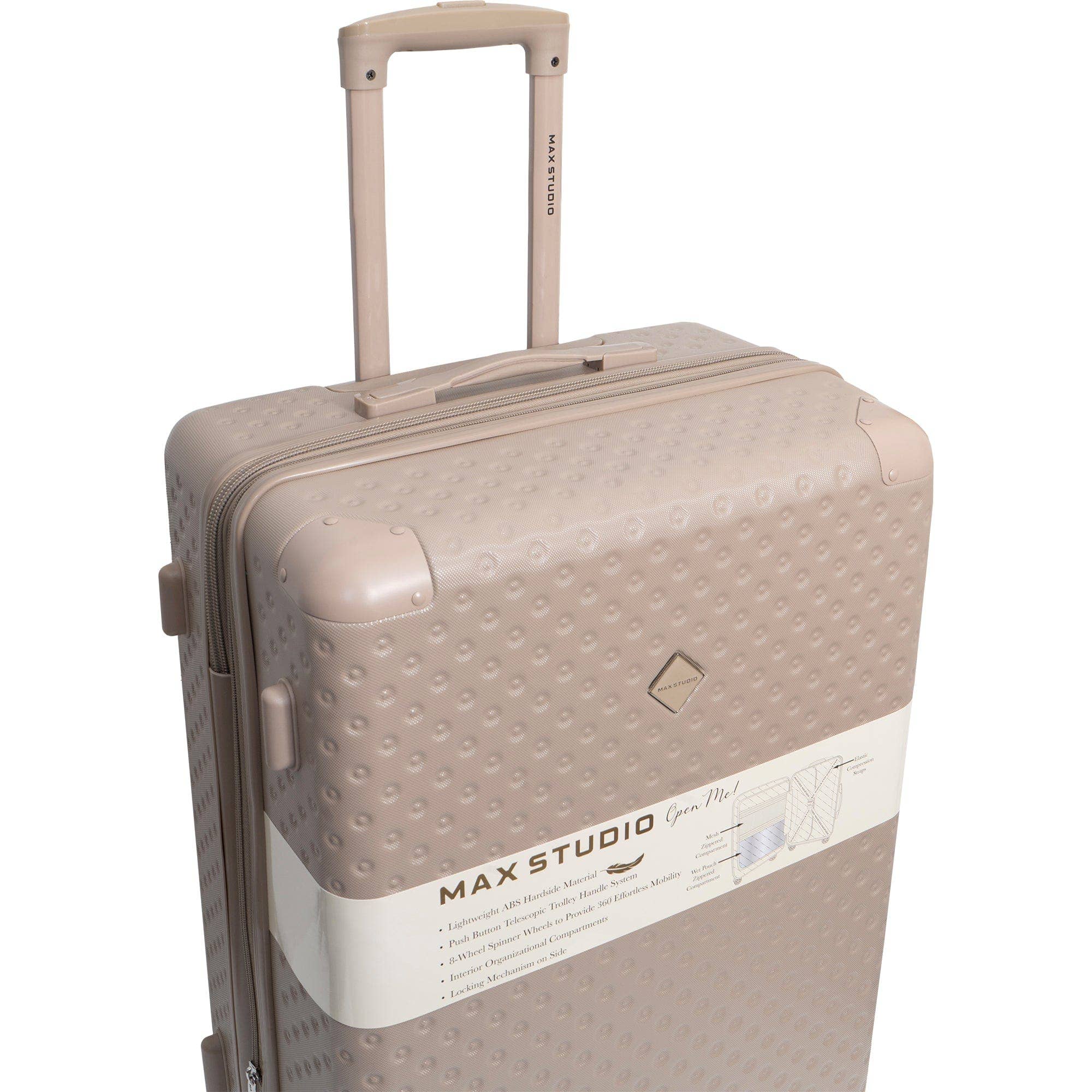 Magid - Wholesale Luggage - Max Studio Tonal Tufted ABS 2-Piece Hard-Sided Luggage Set43