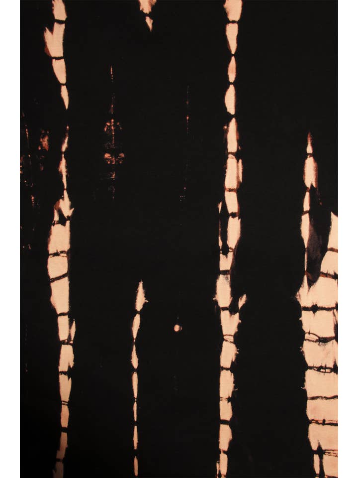 Lyne C. - Venta al por mayor Camiseta - Mujer - Camiseta negra con diseño beige batik7