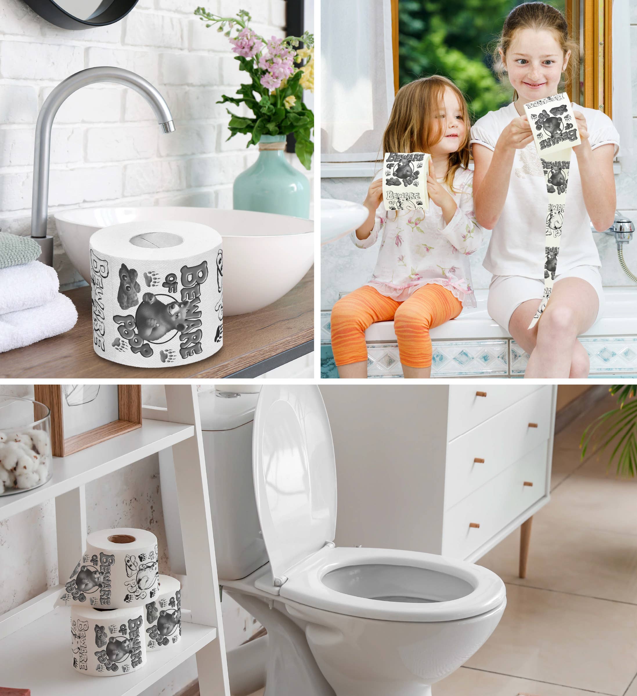 Cota Global - Wholesale Toilet Paper - PRINTED TP - BEWARE OF BEAR POOP3