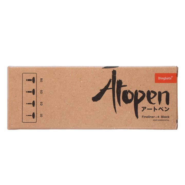 Dingbats Atopen Fineliner 4er-Set - 01 03 05 08 Schwarz für den Großhandel von Meezy