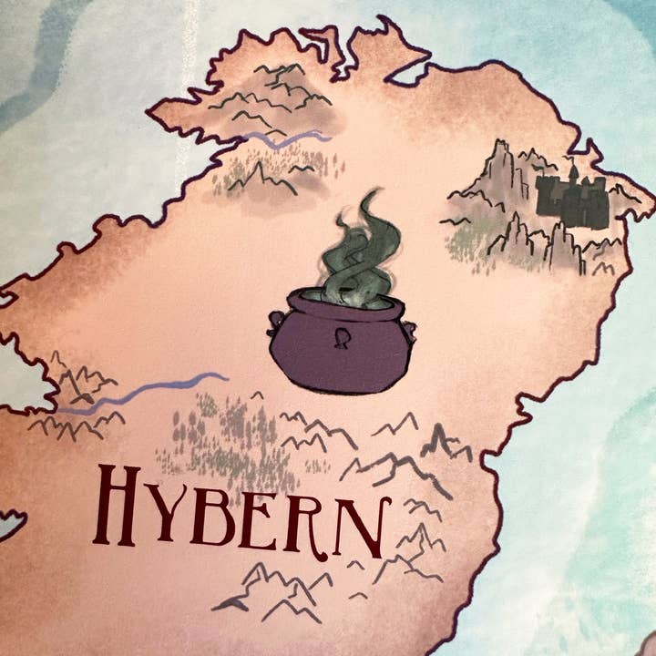 Awkward Affections – wholesale Art print – Prythian Map // Fantasy Landscapes // ACOTAR // Book Art8