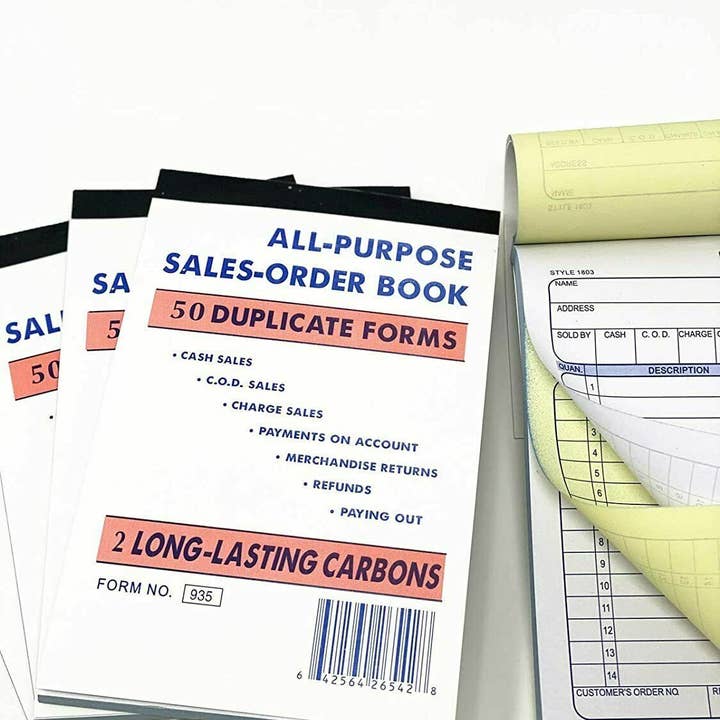 Tsyware - Wholesale Notebook - Large Sales Book Order Receipt Invoice Book Carbonless Copy2