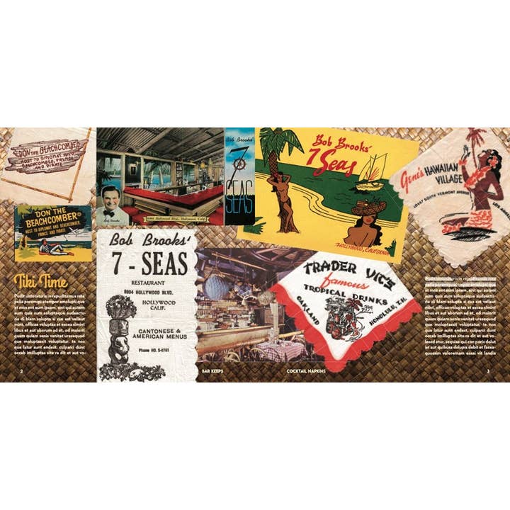 Gibbs Smith - Wholesale Book - Adult - Bar Keeps: Collection of California's Best Cocktail Napkins