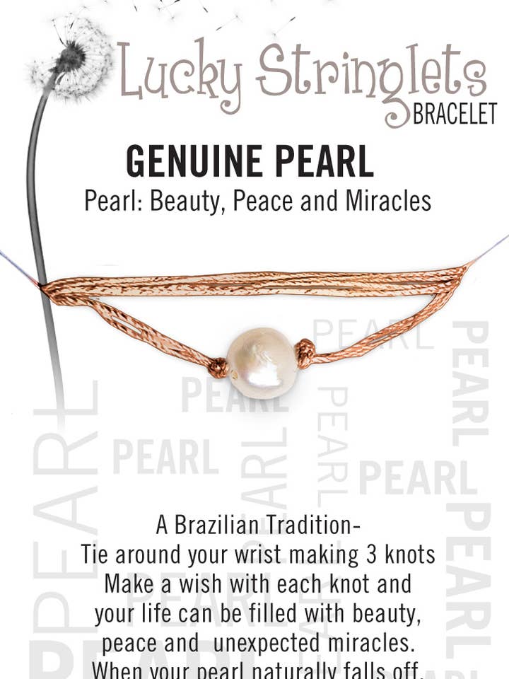 Zorbitz Lucky Stringlets Bracelet (Pearl) for wholesale by Zorbitz