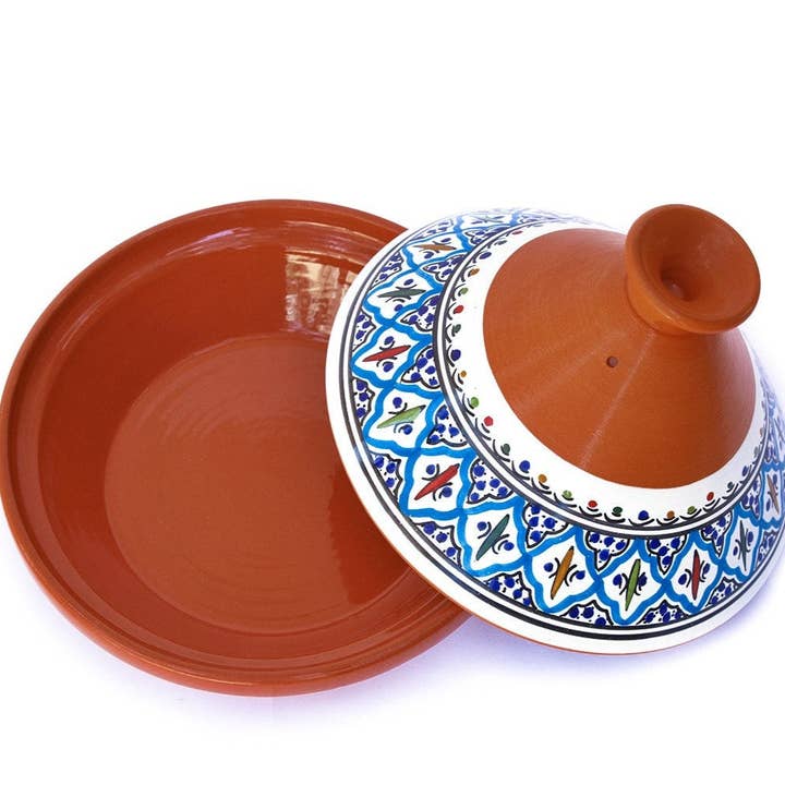 Kamsah - Wholesale Cooking Pot - Bohemian Classic Turquoise Medium Tagine Pot3