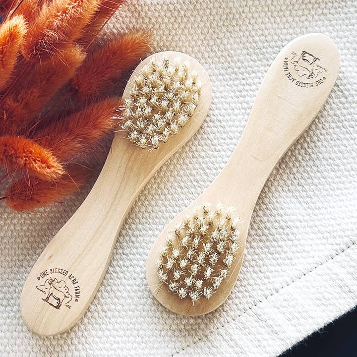 One Blessed Acre Farm - Wholesale Body Brush - Natural Beauty Supply Facial Dry Brush