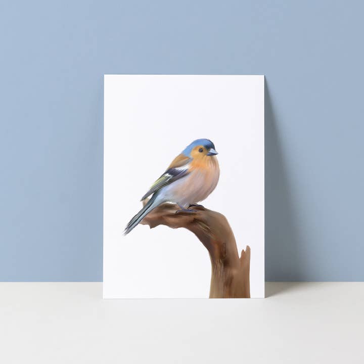 Postcard | Finch for wholesale by Studio Poppybird