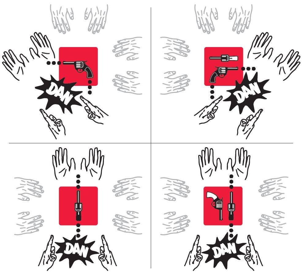 Heldbergs Games – Engroshandel Kortspil – kortreaktionsspil DAN DAN DAN – analog skydeleg6