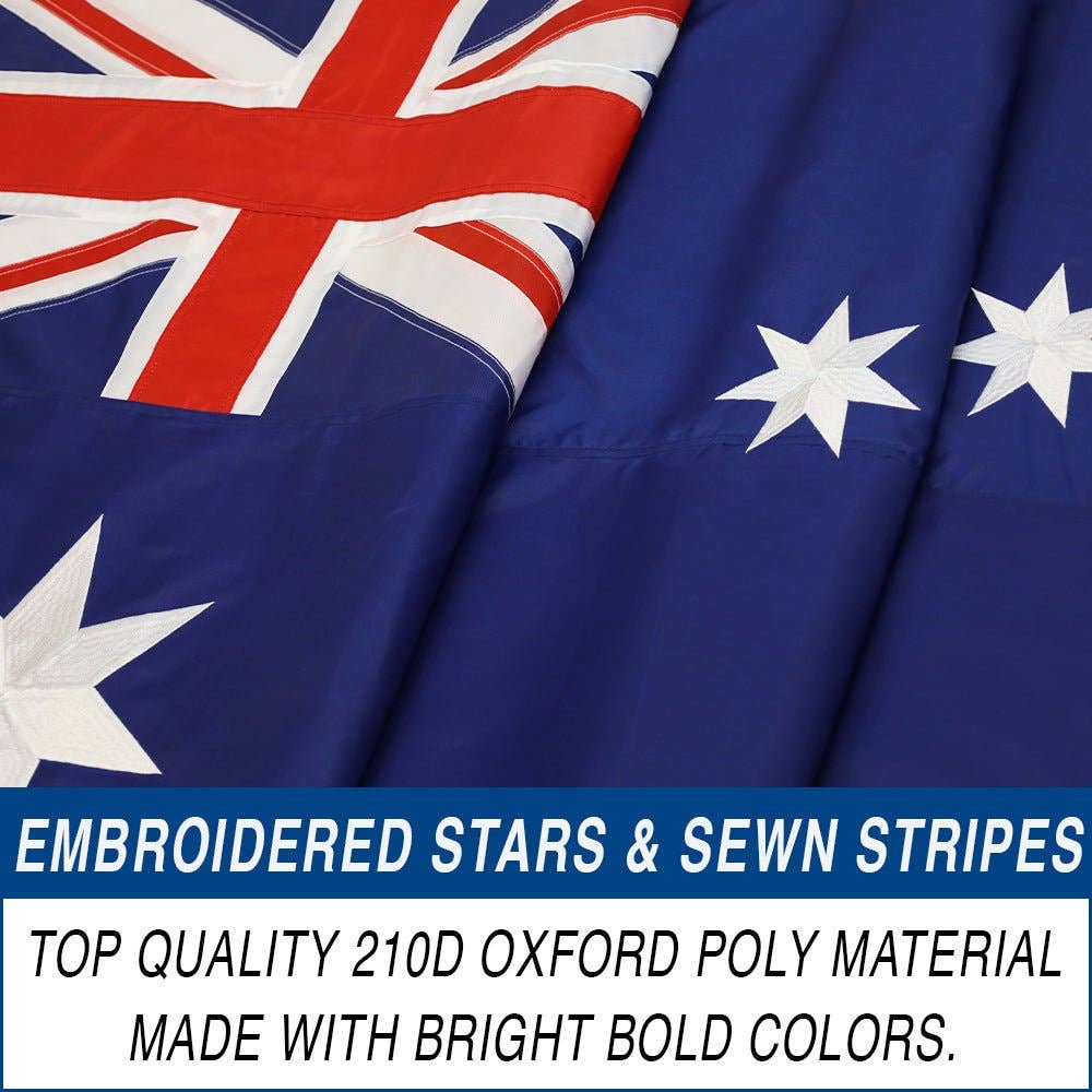 Flags Importer - Wholesale Flag - Australia Embroidered Flag 3x6ft2