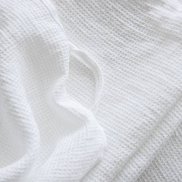 LinenMe - Vente Gant de toilette - Gants de toilette en lin Optical White Waffle3