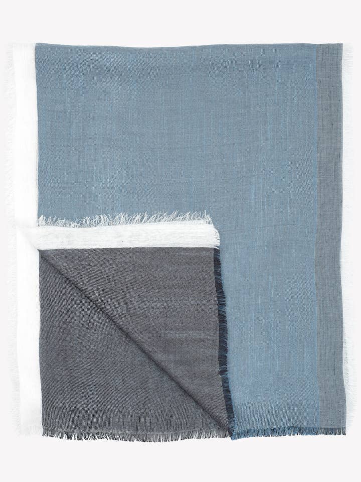 Doubled scarf in a mix of natural yarns for wholesale by Abstract