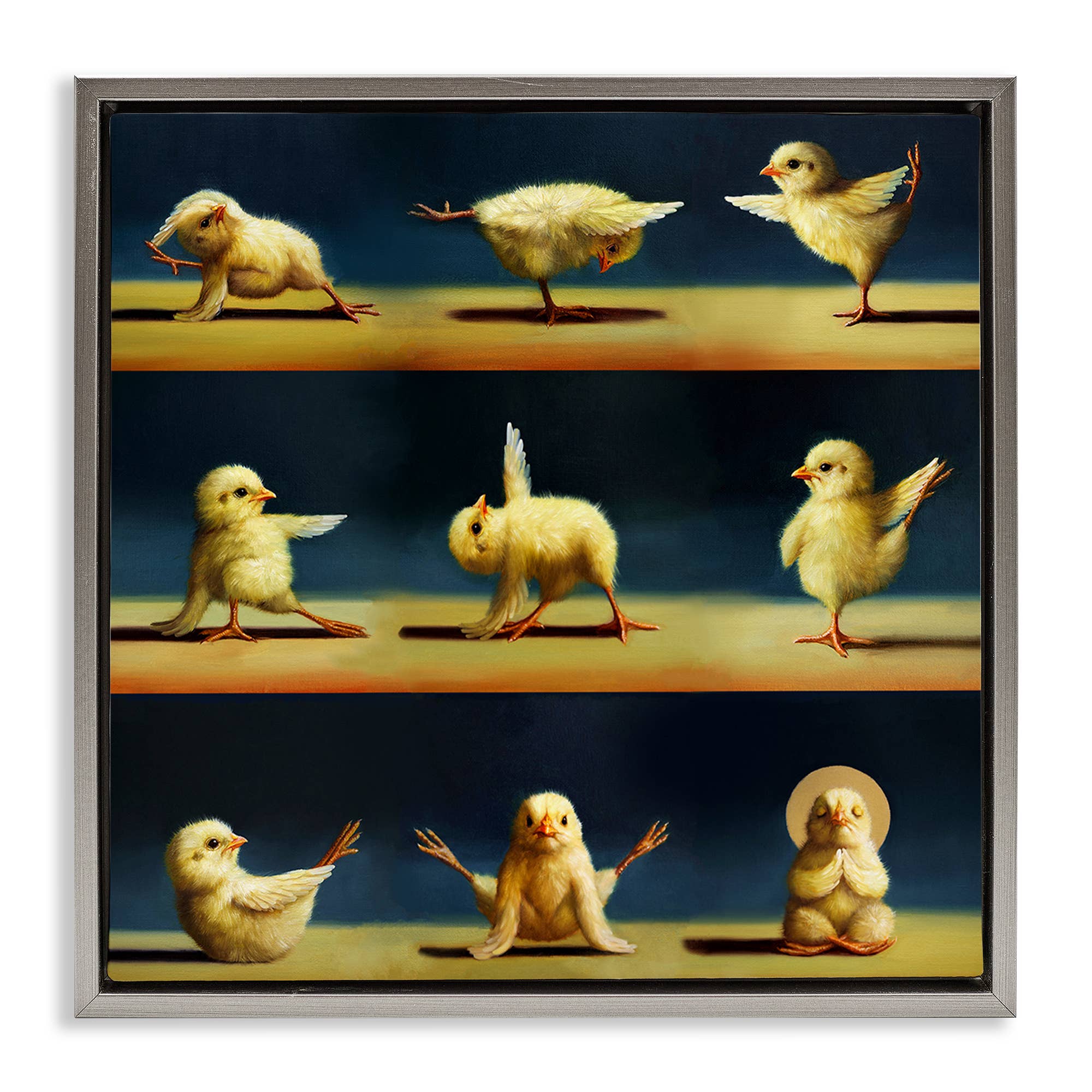 Stupell Industries - Wholesale Wall decor – Kids & Baby - Yoga Chicks Stretching Meditation Floating Frame20