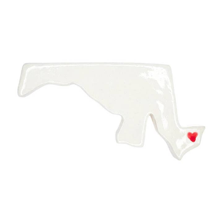 Ocean City Ceramic Magnet for Fridge - Handcrafted Maryland State Decor Gift for wholesale by AO Clay