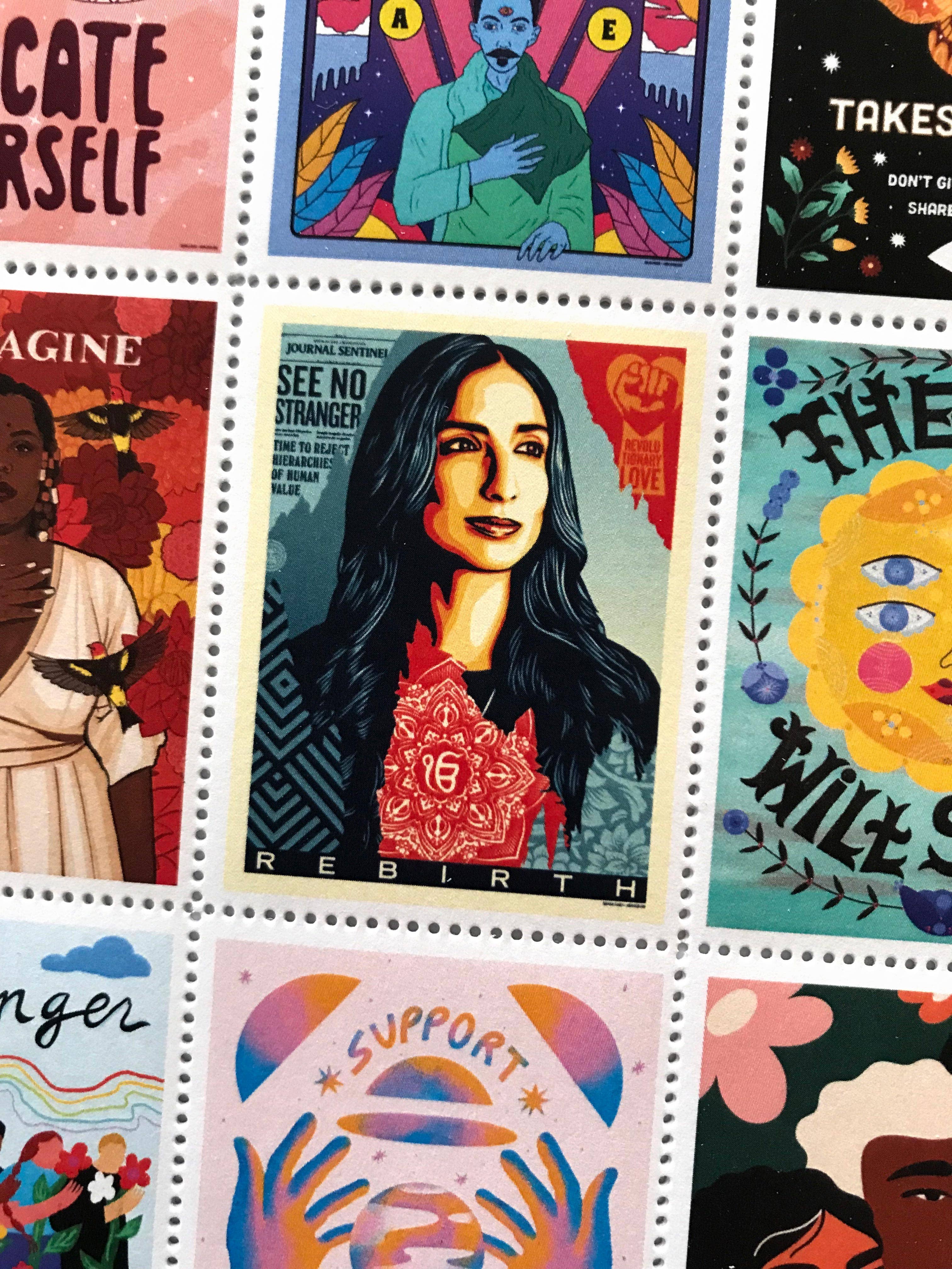 The Portland Stamp Company - Wholesale Rubber/Decorative Stamp - Amplifier Foundation AR Lick & Stick Benefit Stamps1