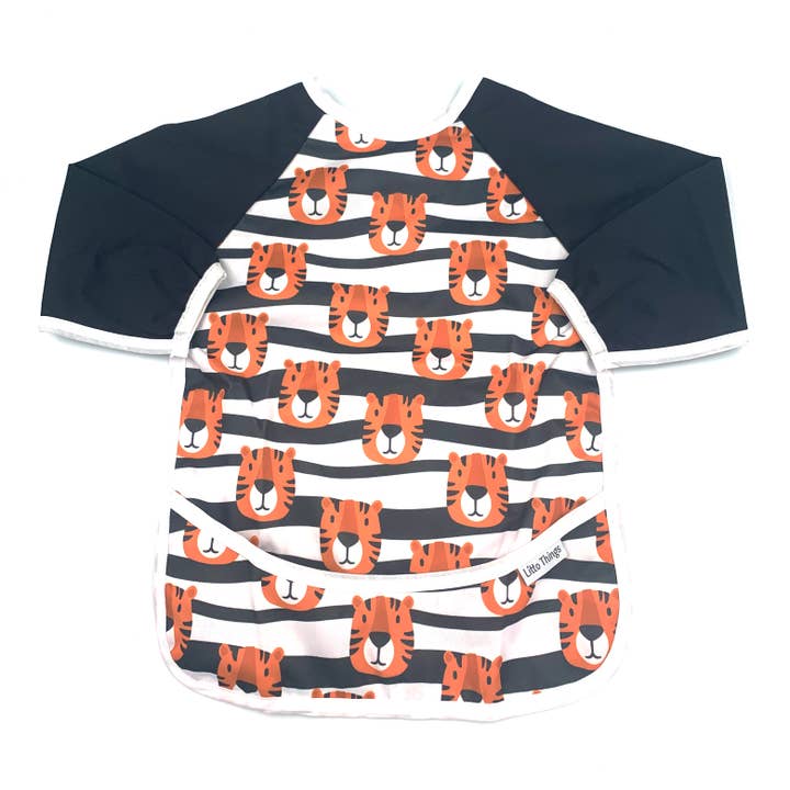 Long Sleeved Coverall Bib - Tiger Tyga for wholesale by Litto Things
