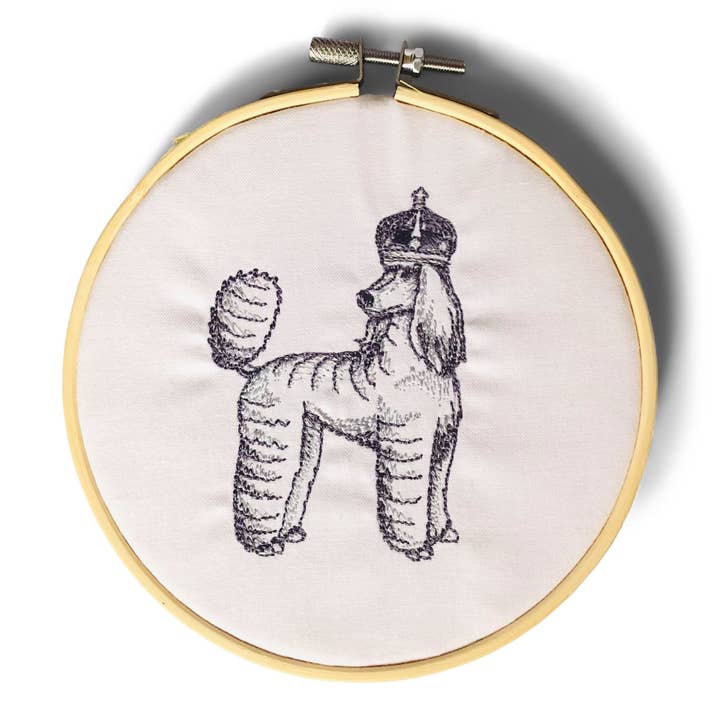 Ornament - Poodle in Crown for wholesale by Vibrantly Blue