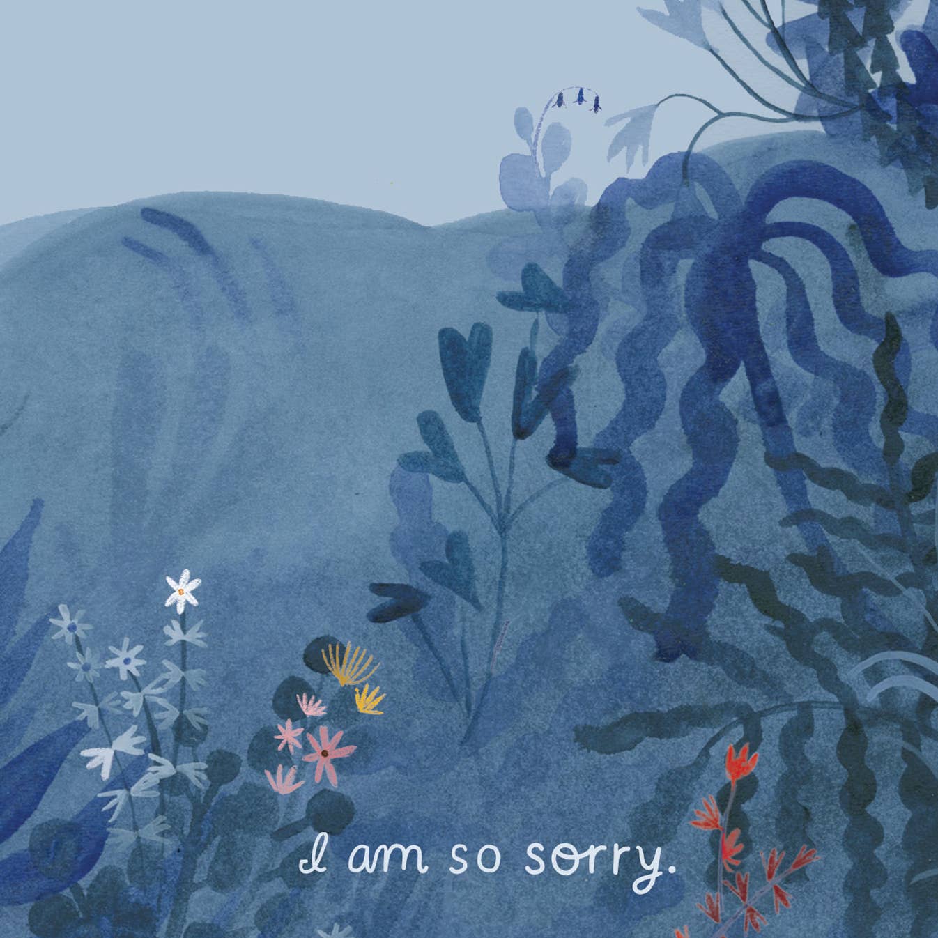 The Esme Shop - Wholesale Sympathy Card - I Am So Sorry Blue Greeting Card3