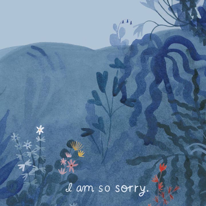 The Esme Shop - Wholesale Sympathy Card - I Am So Sorry Blue Greeting Card3