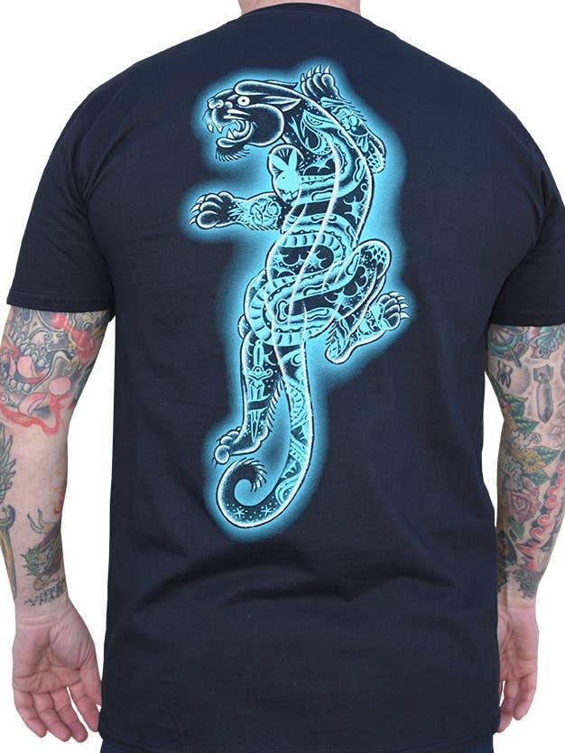 Tattooed Panther - Men's Graphic Tee for wholesale by Black Market Art