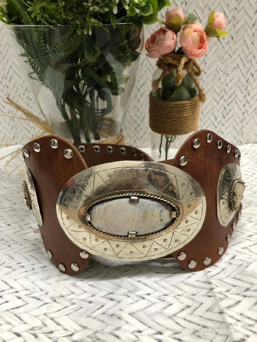 SWEET MAGIC SHOES & BAGS - Wholesale Belt - Women's - LEATHER BELT WITH DETAILS1