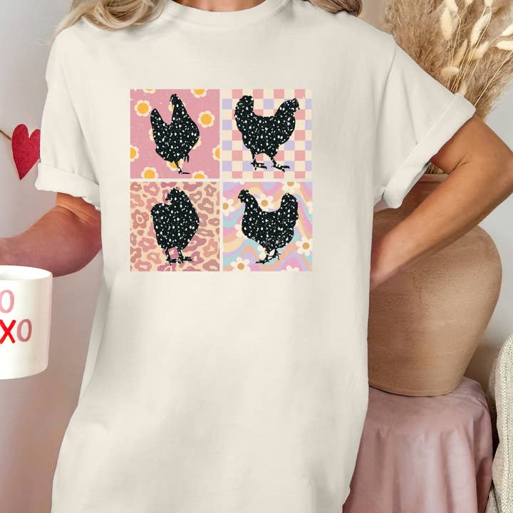 Komfortables Hühner-T-Shirt für den Großhandel von Classy and Sassy Creations and Boutique